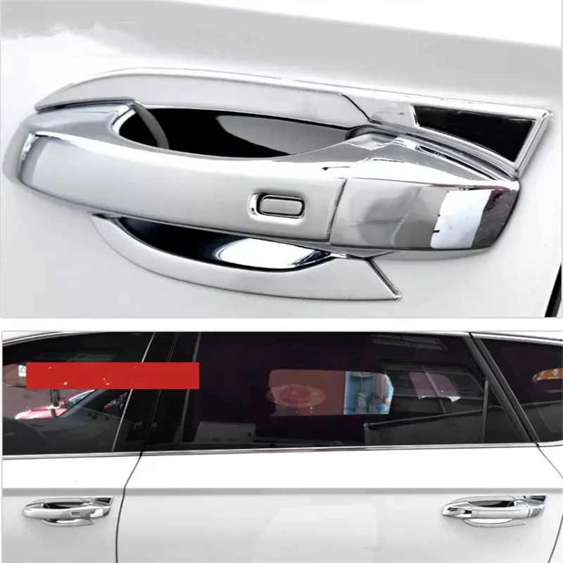 Фото Защитная рамка для дверных ручек LHD для VW Volkswagen Tharu / Taos 2018-2024, предотвращающая царапины и отслаивание краски. №4