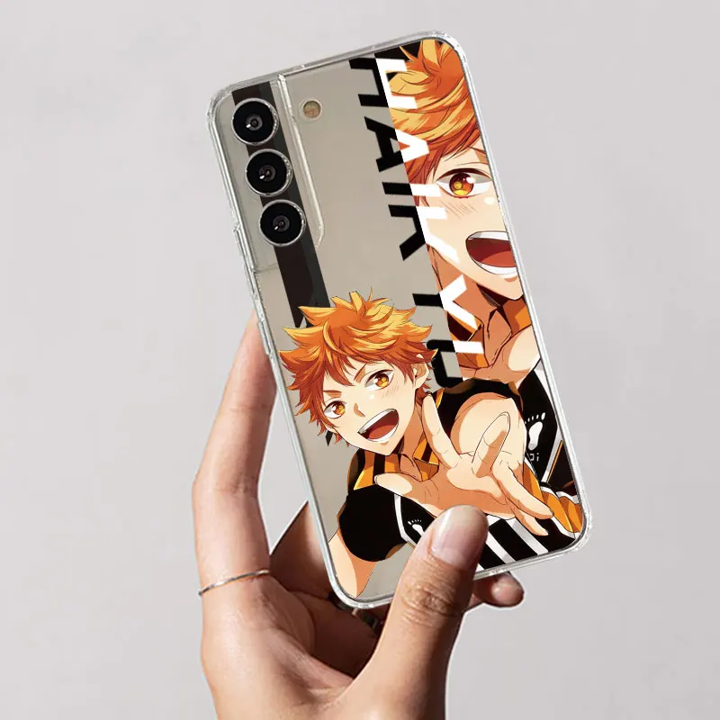 Фото Горячий Аниме Haikyuu! Прозрачный чехол для Samsung Galaxy S23 S22 S20 FE S21 S10 S9 Plus Note 20 Ultra 10 Lite, мягкий чехол из ТПУ для телефона №5