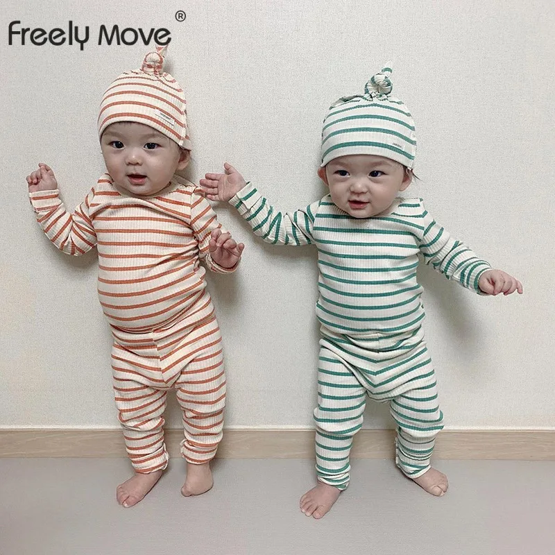 

Freely Move Baby Kids Pajamas Sets Cotton Boys Sleepwear Suit Autumn Girls Pajamas Long Sleeve Pijamas Tops+Pants 2pcs Clothing
