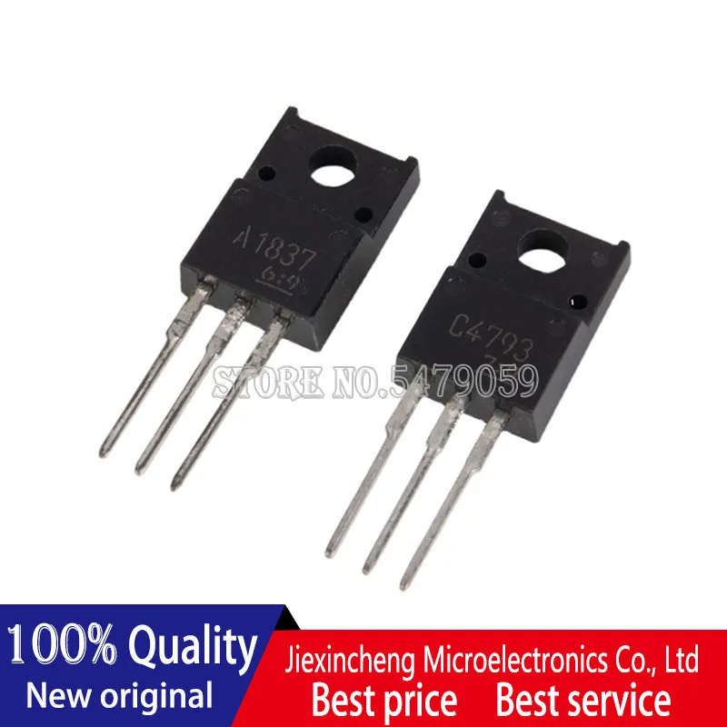 

10PCS 2SC4793 2SA1837 C4793 A1837 TO220F Audio power amplifier