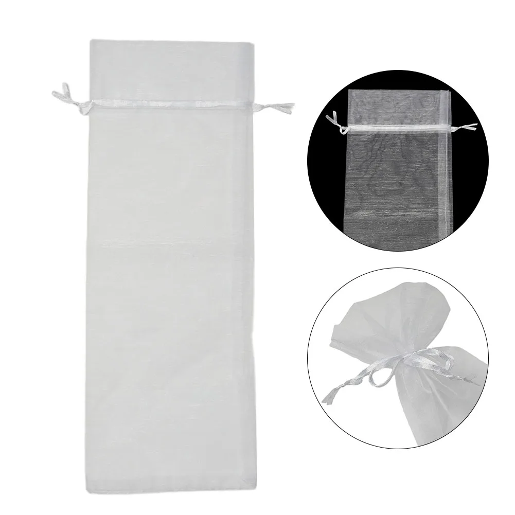

Fashionable Bundle Pocket Drawstring Bag Packing Favors Organza Wedding Party Wine Bag 14*37cm 30PCS/lot Adjustable