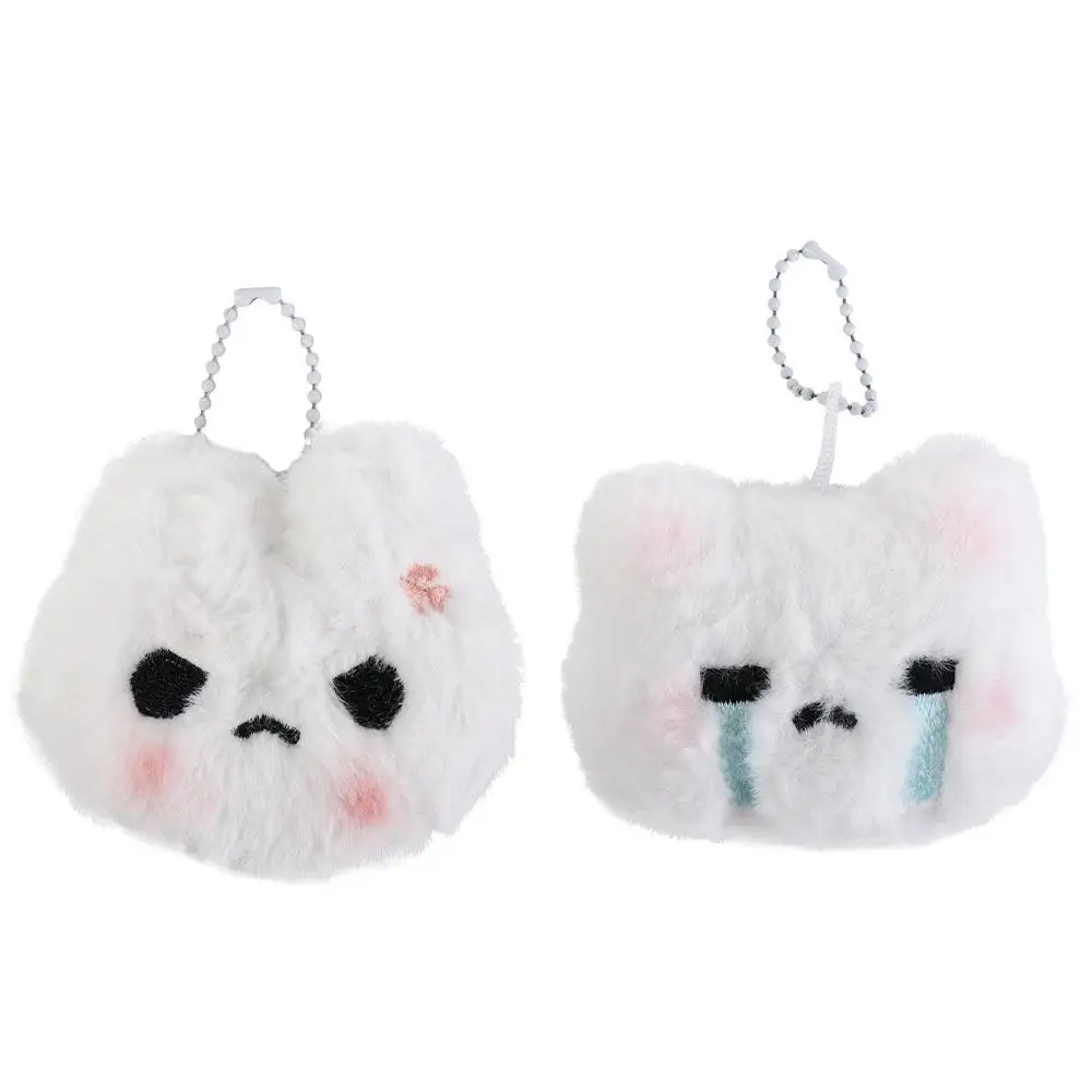 Плюшевый плюшевый брелок с кроликом Румяна Angry Rabbit Squeak кулон Плачущий кролик