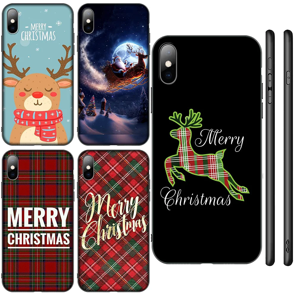 SA164 Tree Deer Merry Christmas Soft Case for Xiaomi Mi 9T 10T 11T 11i 11 12 A2 A3 POCO X3 M3 M2 F3 Pro NFC