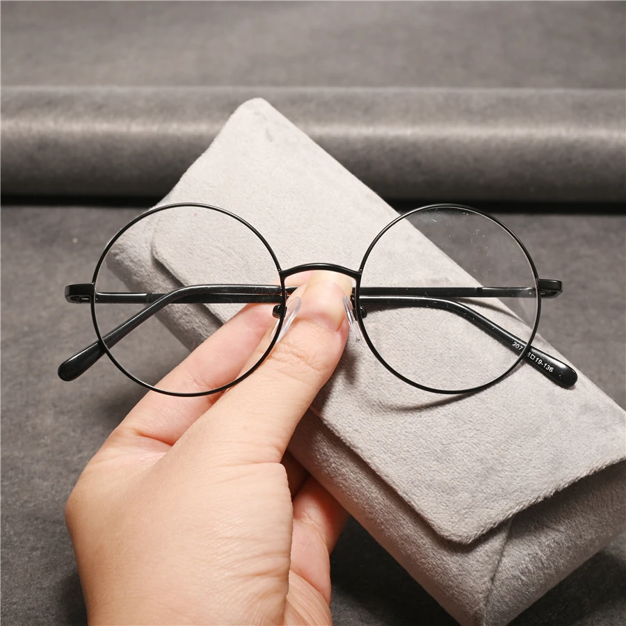 

vazrobe 50mm Round Reading Glasses Male Women 0 +100 125 150 175 200 225 250 275 300 Grade Eyeglasses Frame Men Spring Hinge