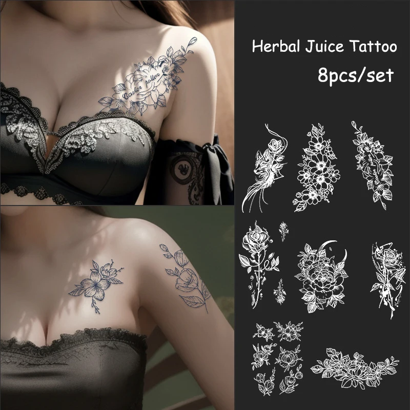 

8 шт./набор, водостойкие тату-наклейки