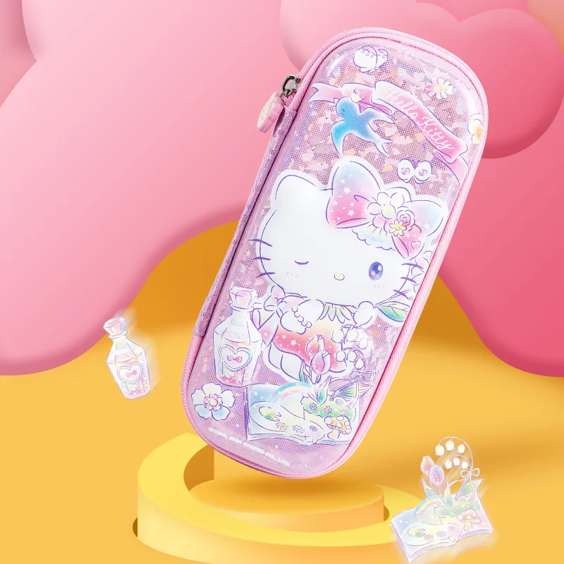 

Милый чехол для карандашей Sanrio Hellokittyed, милые водонепроницаемые ударопрочные канцелярские сумки для школьников и студентов, экзамена девуш...