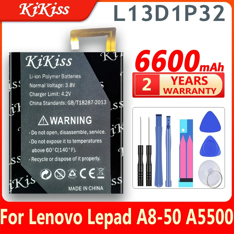 

6600mAh L13D1P32 battery for Lenovo Lepad A8-50 A5500 S8-50 TAB 3 Tab3 8 inch TB3-850F TB3-850M Battery Mobile Phone Batterie