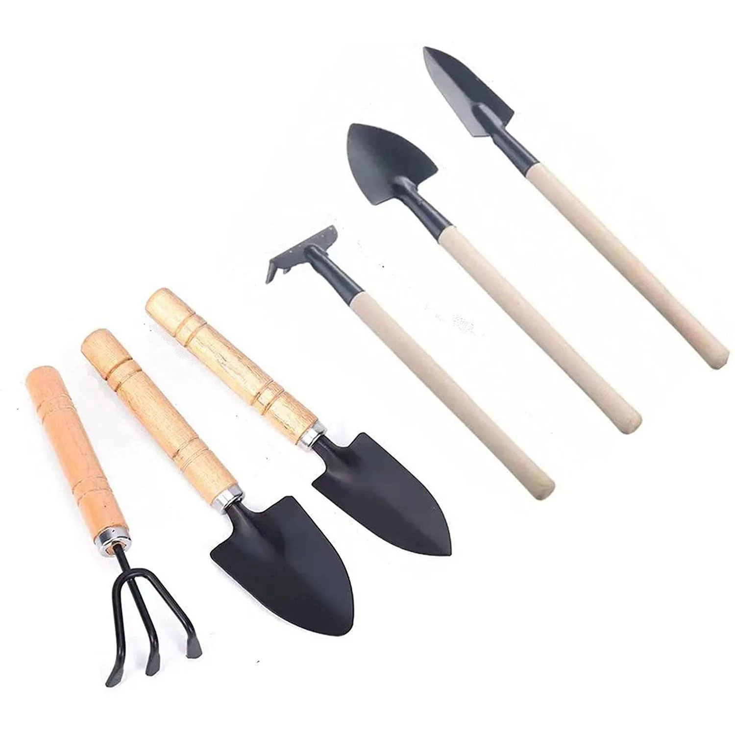 Искусственное мини-растение нержавеющая Нескользящая ручка деревянная