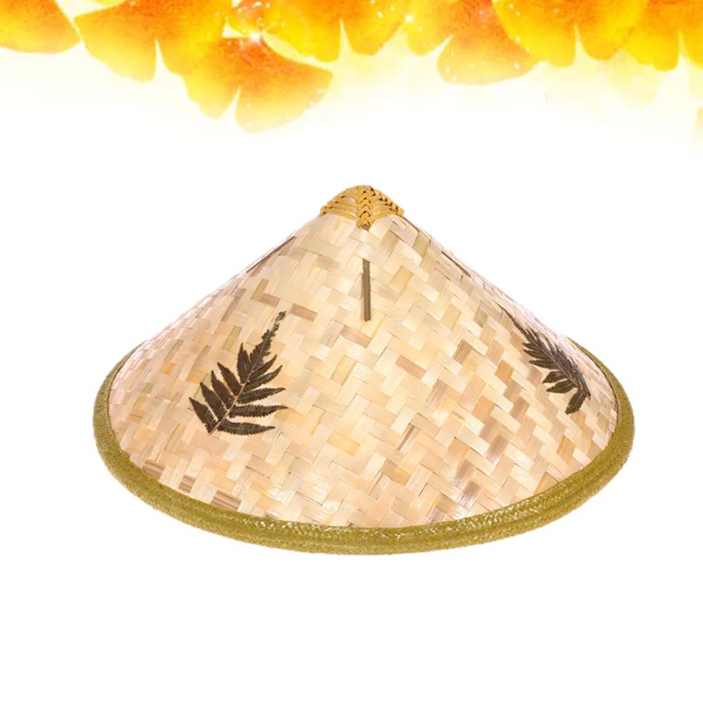 

1pc Hat Beach Hat Kids Conical Hat Rice Hat for Kids Sun Protection Kindergarten Painting DIY ( Size )