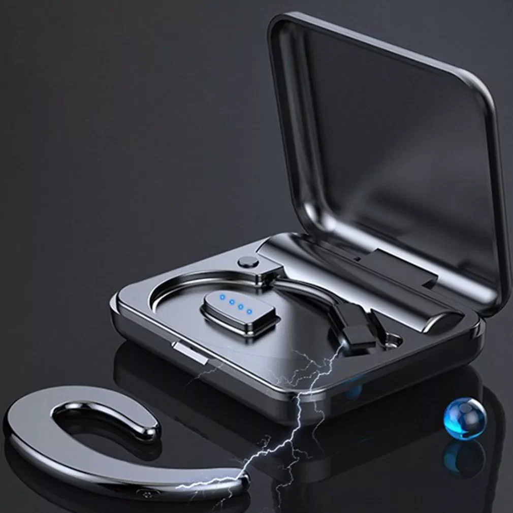 

S9 Integrated Bone Conduction Earphone Hanging Ears Wireless Bluetooth-compatible 4.2 Sport Stereo Headset Waterproof Headphone