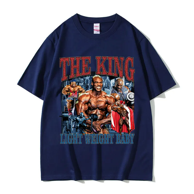 The King Light Weight Baby Ronny Coleman футболки с чехлом для мужчин забавная футболка фитнеса и