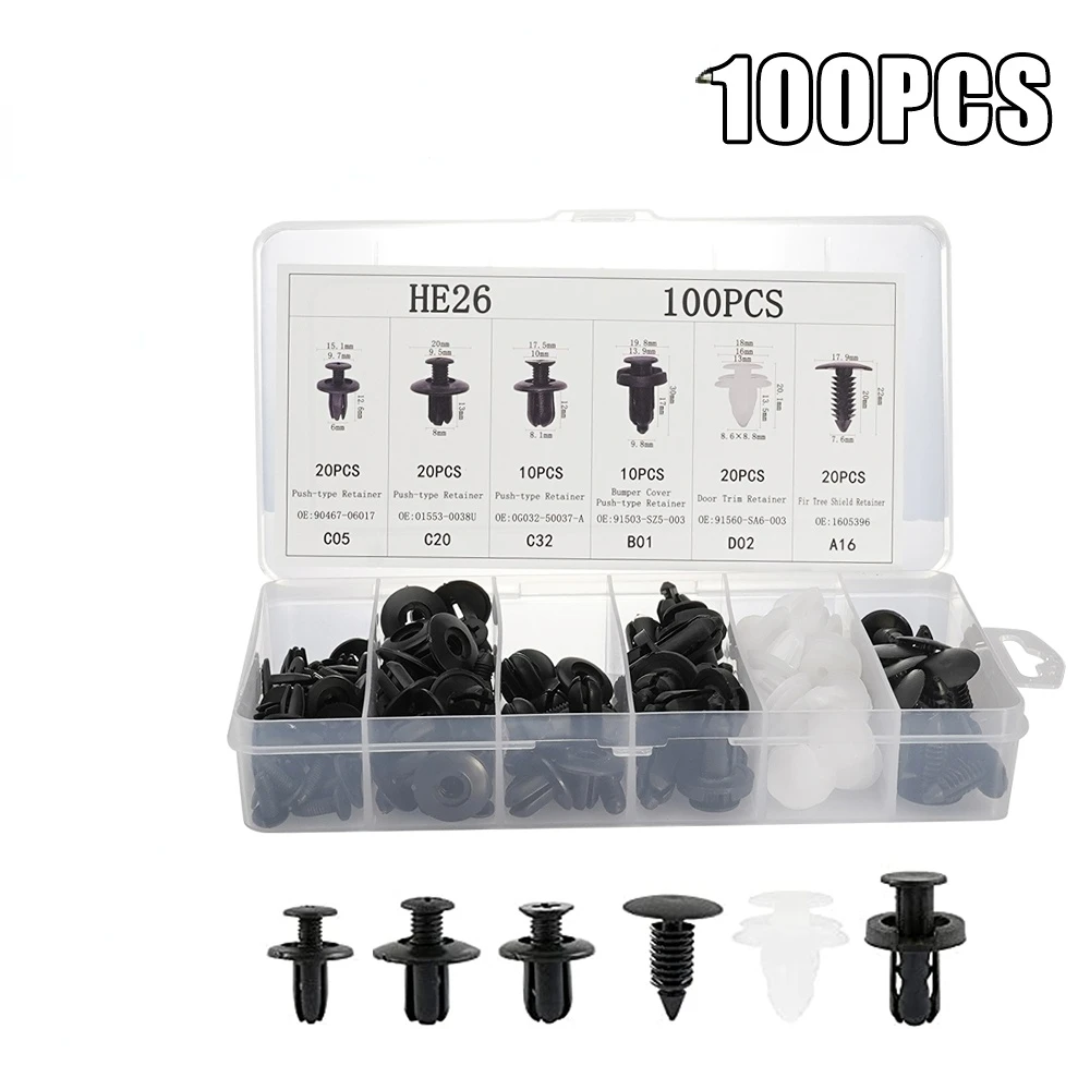 

50/100 шт., автомобильные зажимы для крепления крыла