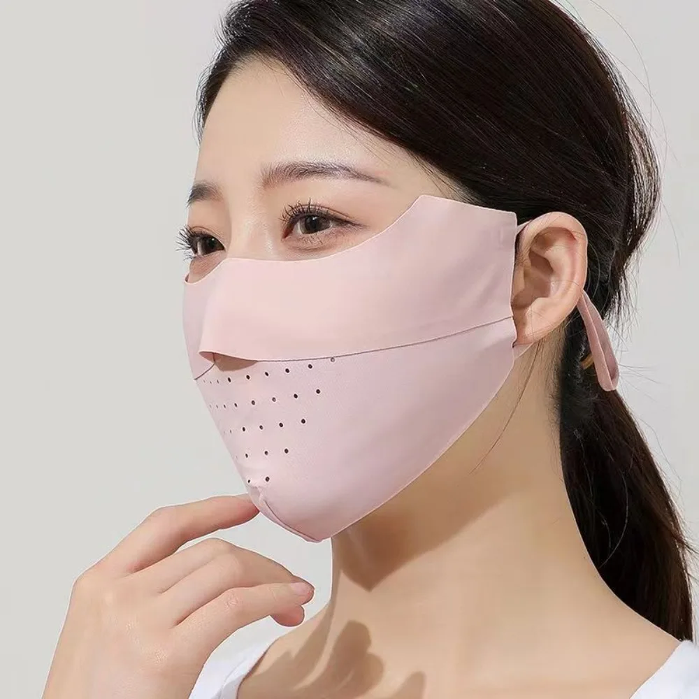 

Ice Silk Quick-drying Summer Running Sports Mask Face Cover Ice Silk Face Protection Sunscreen Mask Face Mask