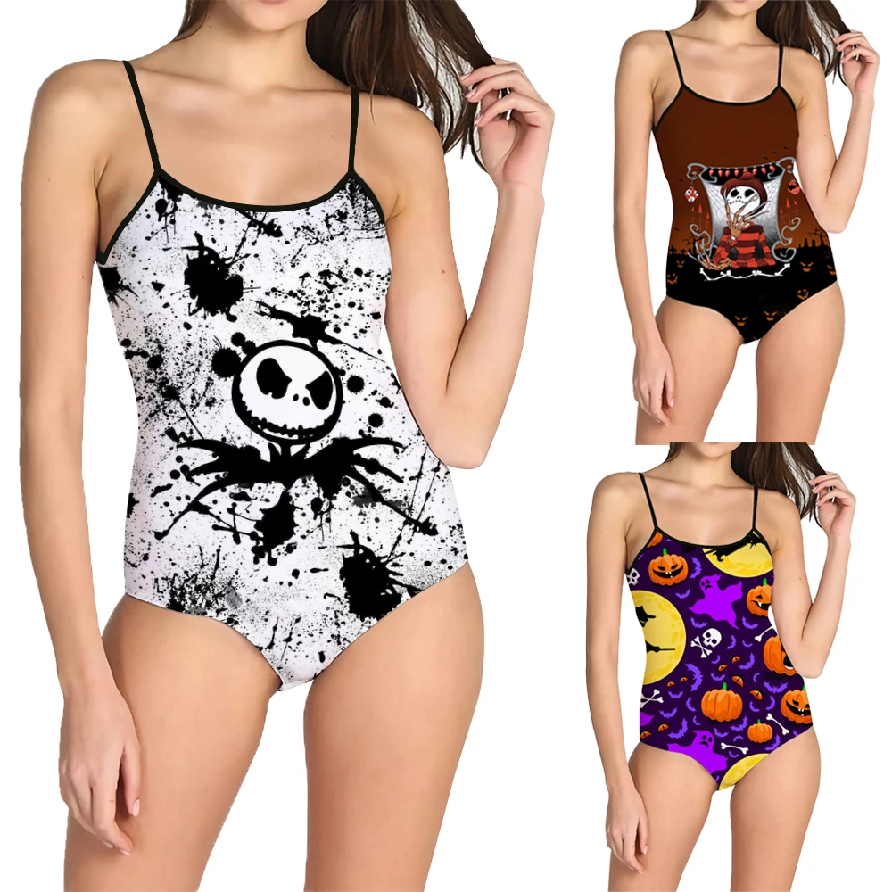 

New One Piece Swimsuit Women 3D All Over Print Swimwear Summer Bodysuit Jumpsuit Female Slip Sleeveless Clothing Ladies S-3XL