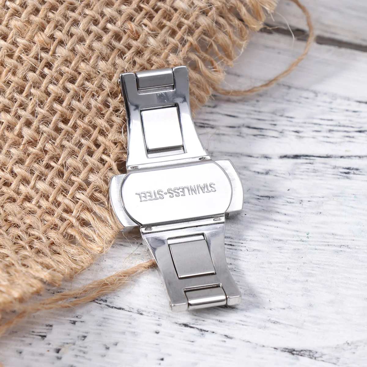 Airplane Accessories Clasp For Watch Stainless Steel Fittings Push Button Unisex