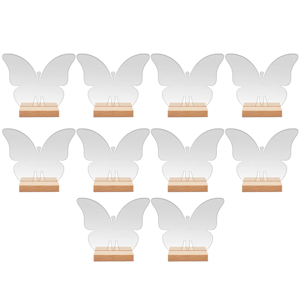 

10 Sets Reserved Butterfly Shaped Sign Seating Table Sign For Banquet Delicate Reserved Signs Seating Chart
