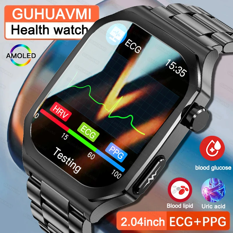 Новинка 2024 Смарт-часы с измерением уровня сахара в крови и для мужчин