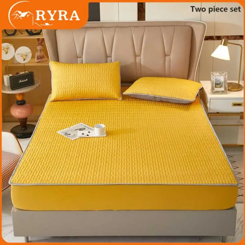 

Новая эмульсионная однотонная натяжная простыня, прохладная однотонная латексная натяжная простыня, удобное покрывало для матраса