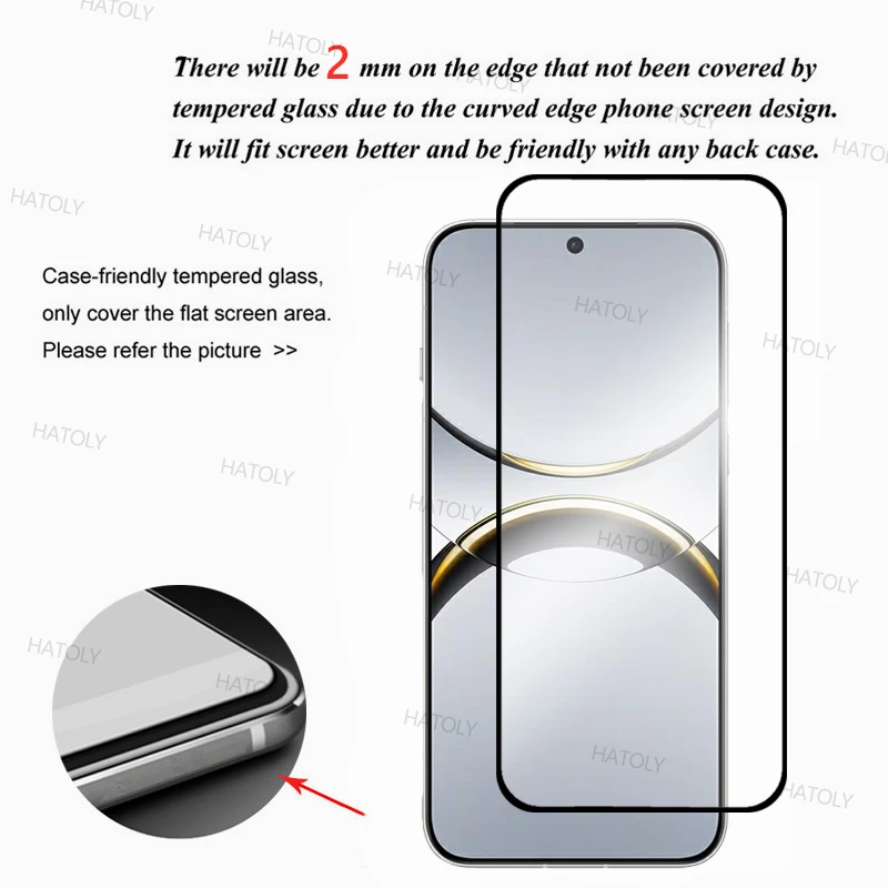 2/4 шт. закаленное стекло для OPPO Find X8 защитная пленка экрана полноклеевая телефона