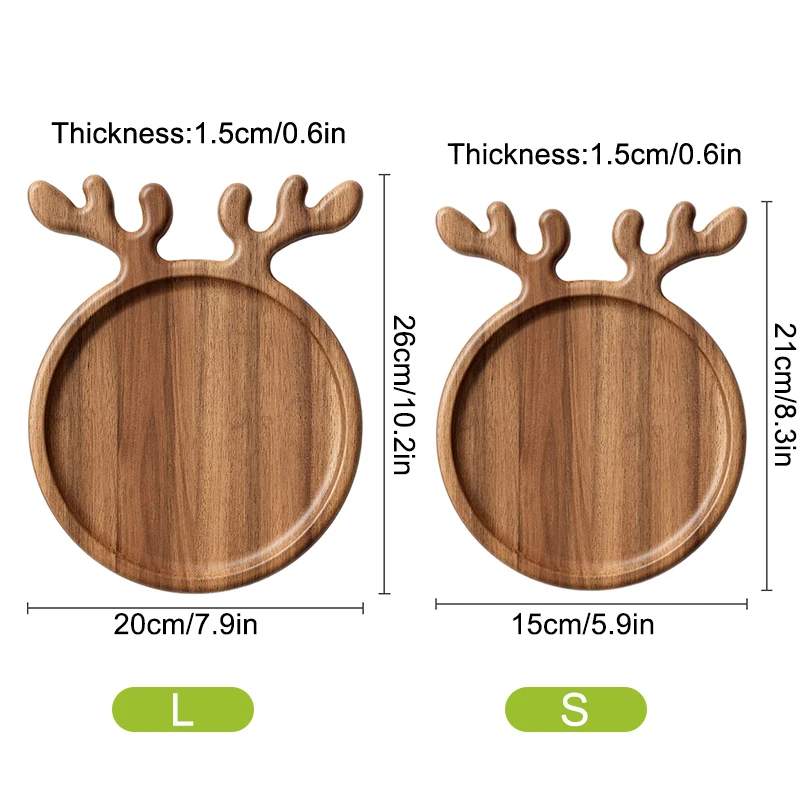 Поднос для закусок декоративный рождественский поднос