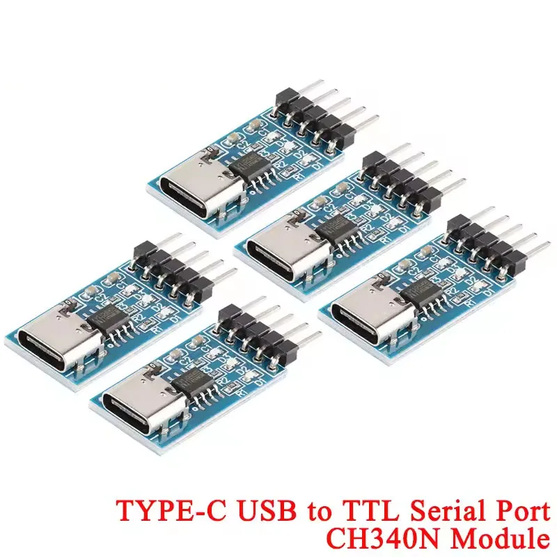 

Плата модуля CH340N с последовательным портом USB Type-C, 5 В/3,3 В постоянного тока