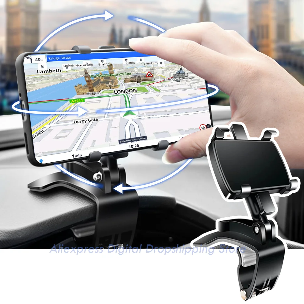 

Универсальный Подставка для телефона, крепление для телефона с зажимом, pantalla GPS, передняя подставка для iPhone,
