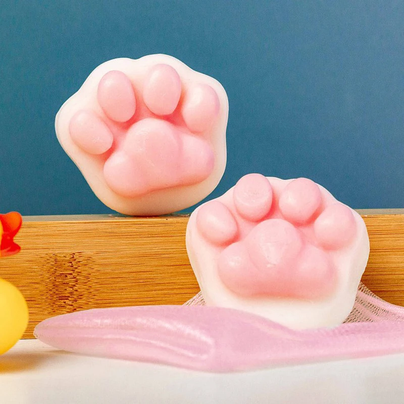 

Cat Claw Cleansing Soap Remove Mites Moisturizing Jelly Bathe Soap Rose Extract