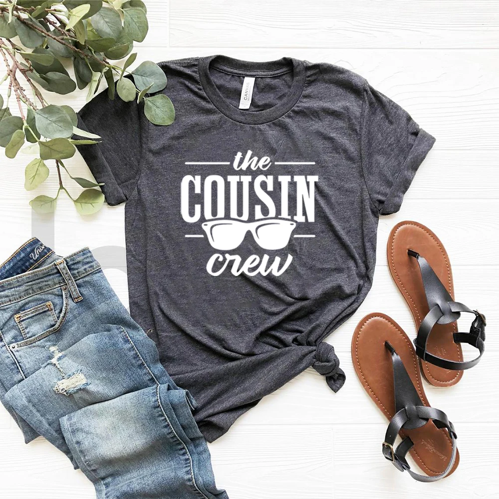 Cousin Crew Matching Family Shirts Family Gathering Tees Cousin Shirts Short Sleeve Casual Tee Women Top Family Cousin Gifts images - 6