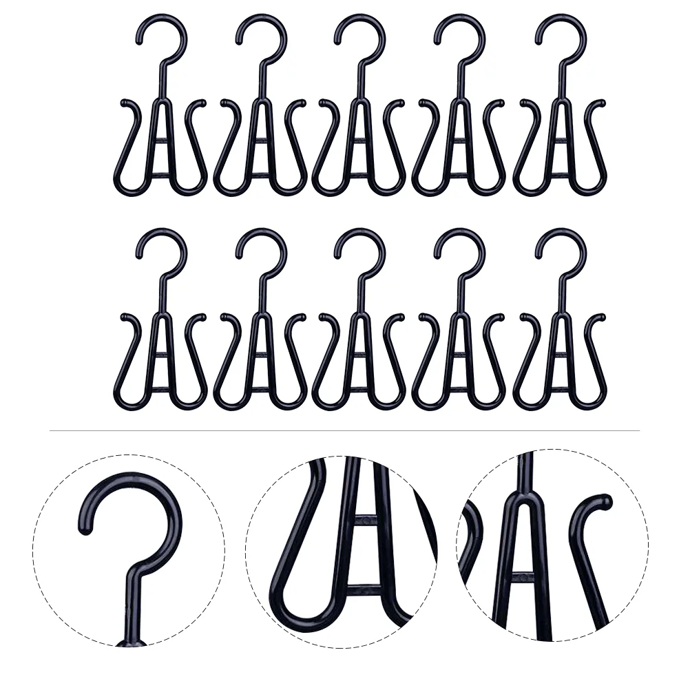 

10Pcs Plastic Slipper Hanging Organizers Multipurpose Shoes Hangers for Home Dorm