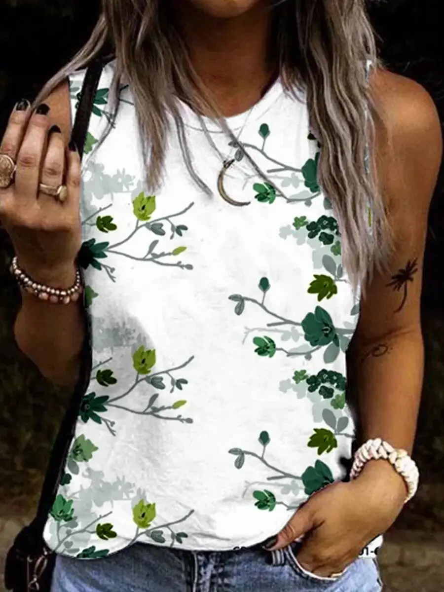 Майка женская с 3D-принтом в виде стрекозы модная уличная одежда жилет оверсайз