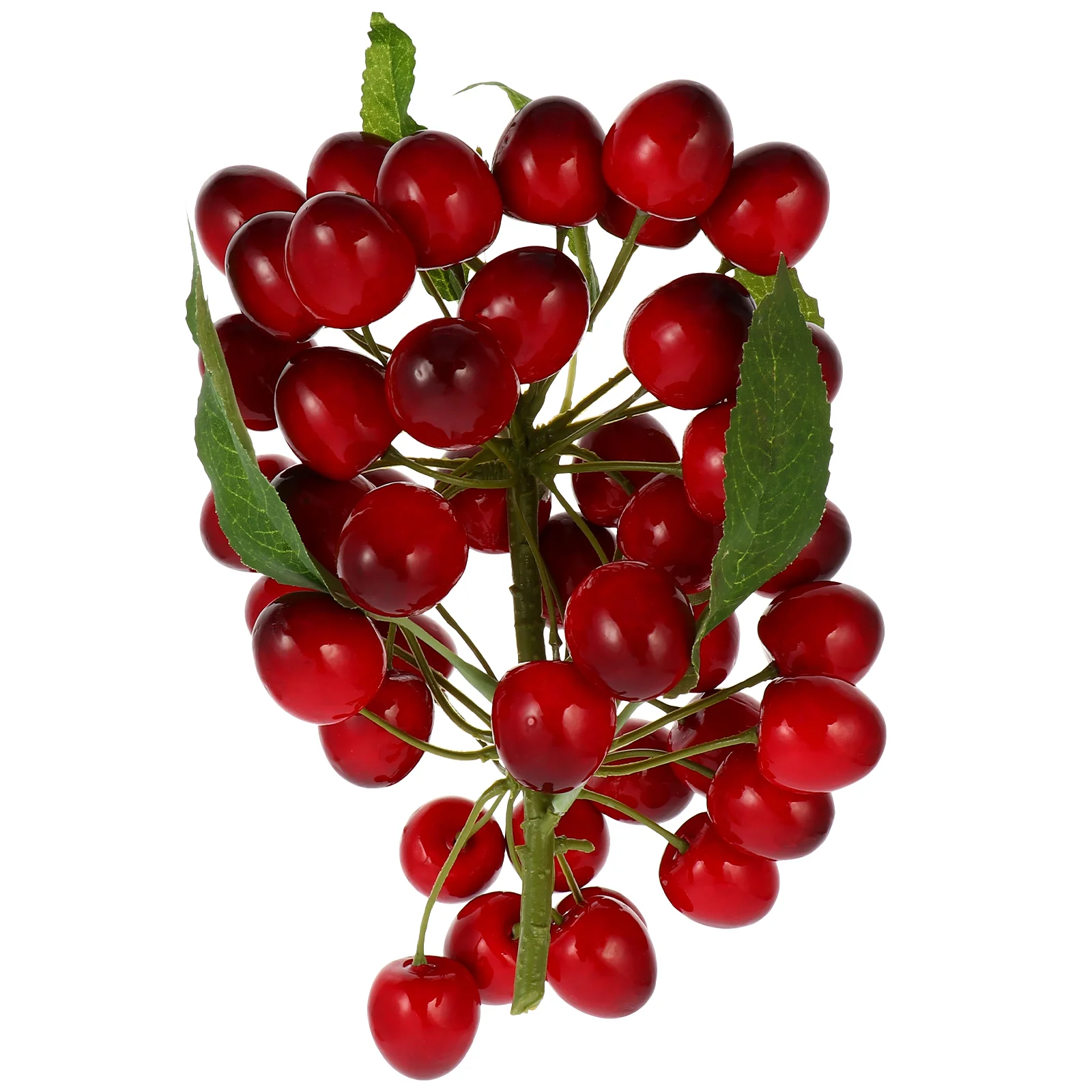 

1pc Cherry Model Decor Vivid Durable Useful Cherry Decoration Cherry Props for Home Desktop