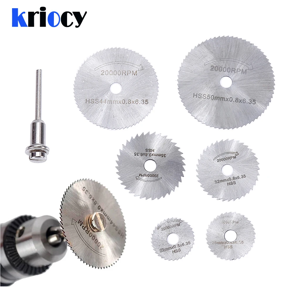 

Metal Circular Saw Disc Wheel Blades Shank High Speed Steel Mini Saw Blades with Mandrels Drill Warehouse Rotary Wood Cutout
