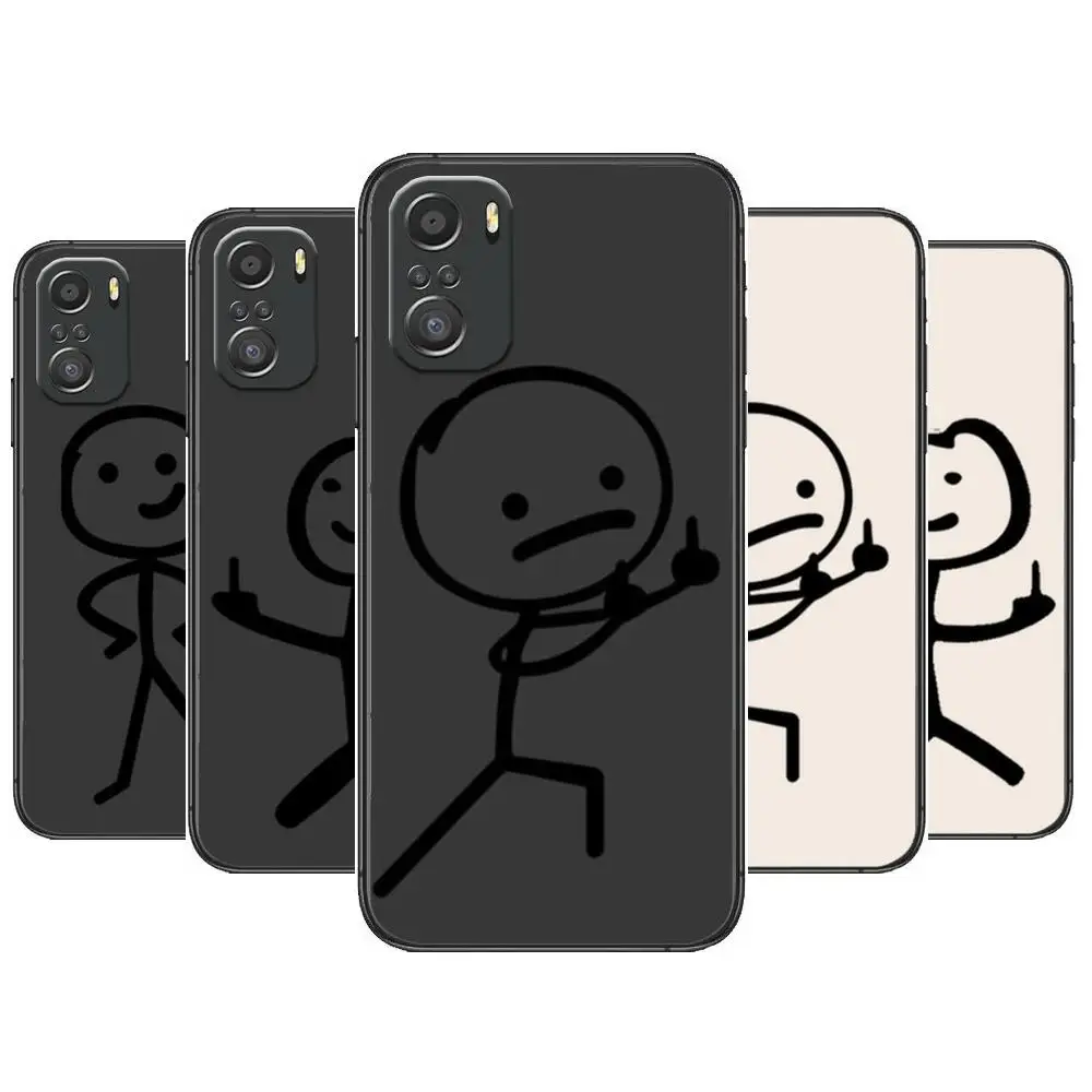 

Cartoon Matchman Phone Case For xiaomi mi 11 Lite pro Ultra 10s 9 8 MIX 4 FOLD 10T 5g Black Cover Silicone Back Prett