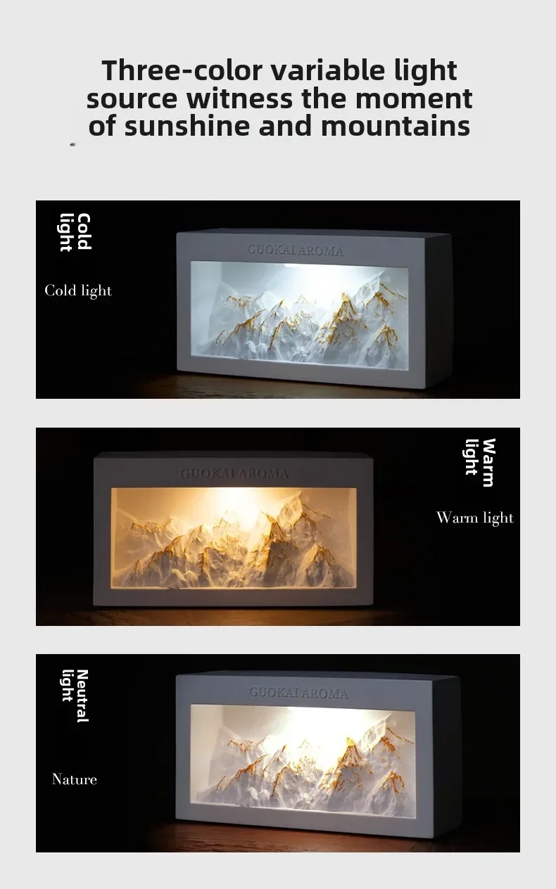 Rizhao Jinshan Fire Free Ароматерапия Ночник для спальни Премиум Подарочная коробка