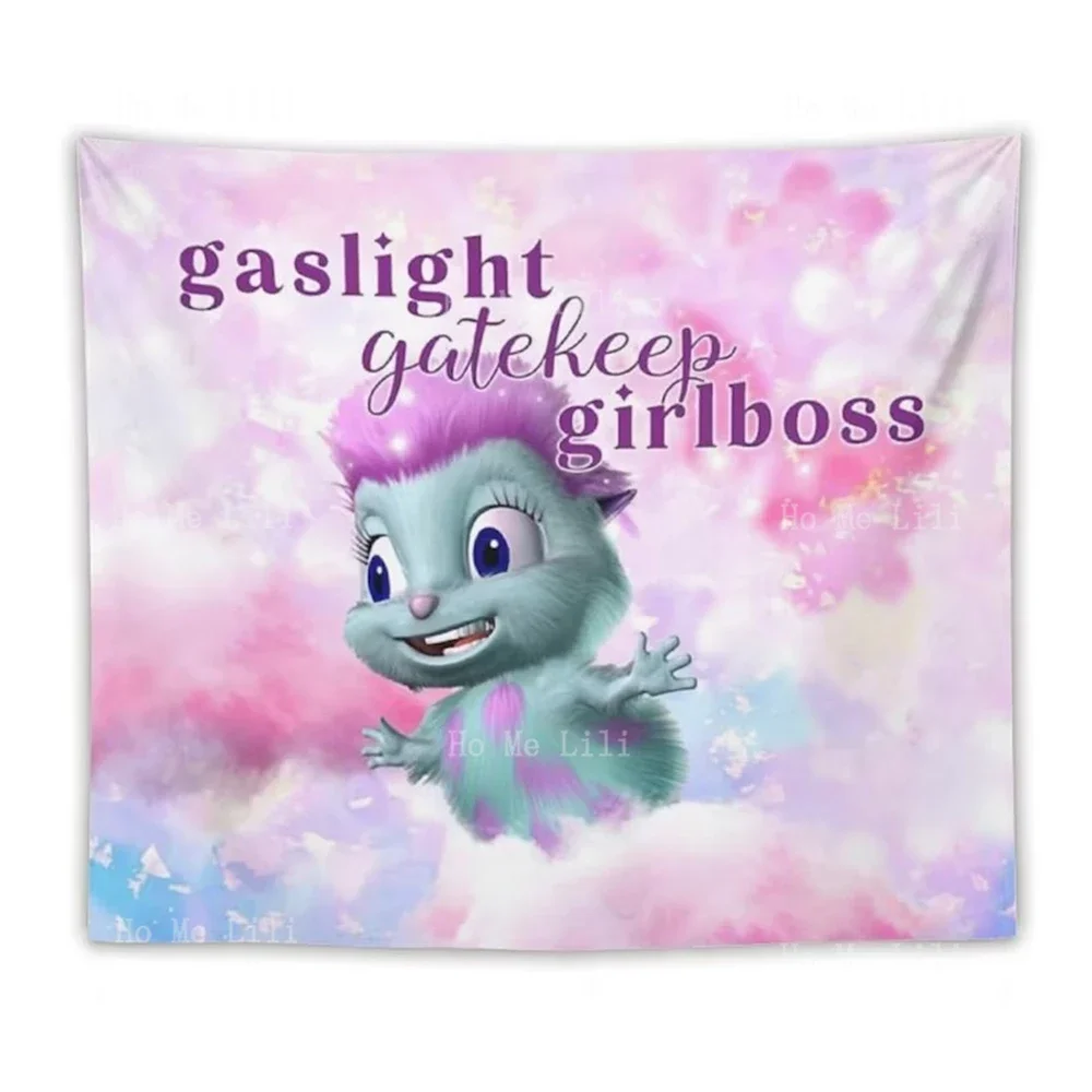 Bibble Happy Girl Gaslight Check гобелен интересный стебель новинка спальня гостиная украшение