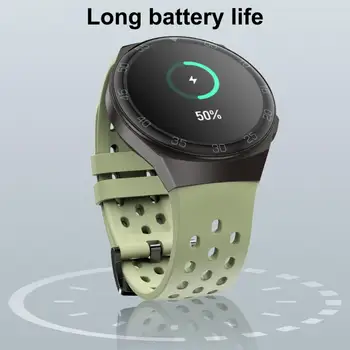Fashionable Smart Watch Round Smart Wristwatch Long Endurance Casual Sports Fitness Smart Wristwatch  Intelligent Reminder 1