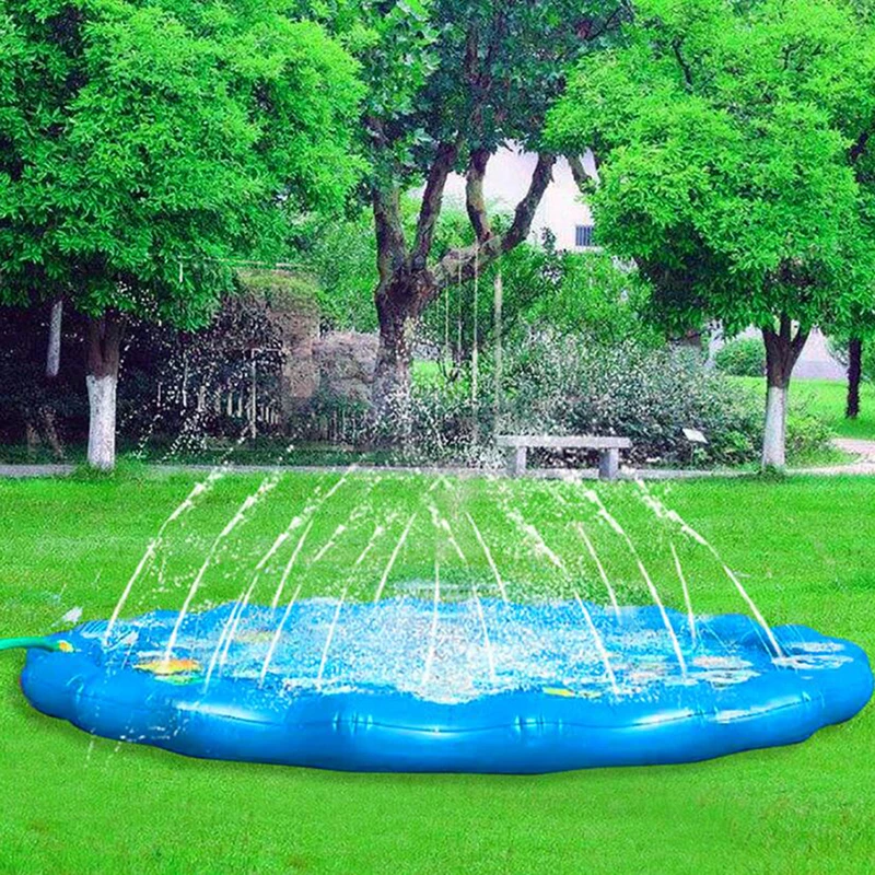 

Inflatable Spray Water Pad Summer Kids Play Water Mat Outdoor Tub Swiming Pool Children Lawn Sprinkler Cushion 170CM