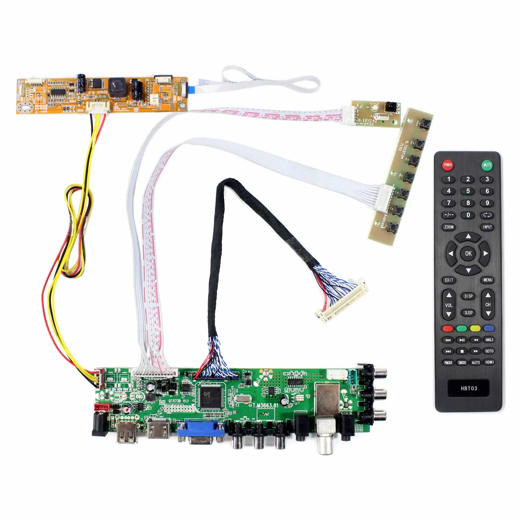 

HD MI VGA AV USB ATV DTV LCD Controller Board For 19inch 1440x900 MT190AW02 V3