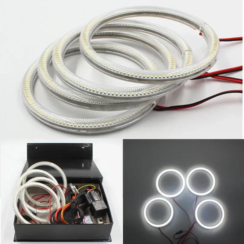 Ангельские глазки для Bmw E46 120smd Led 4x106mm 2D SMD LED Halo Rings Full Circle 106mm Angel Eyes Cabrio