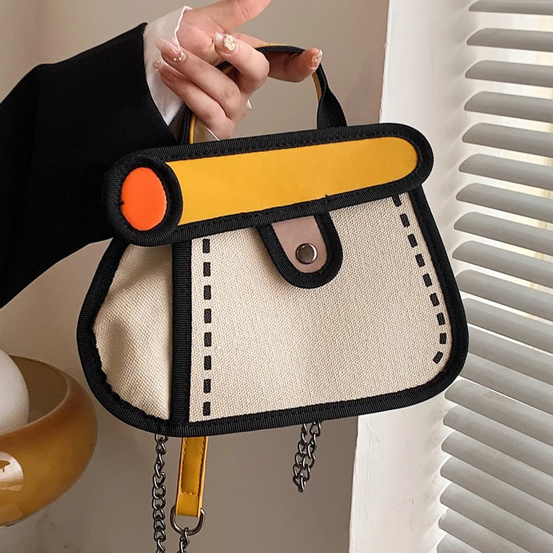 

Cute Comic Handbags Girls Fashion Oxford Casual Hasp Fashion 2D Shoulder Crossbody Bags Women Harajuku Kawaii Cake Bag Pures