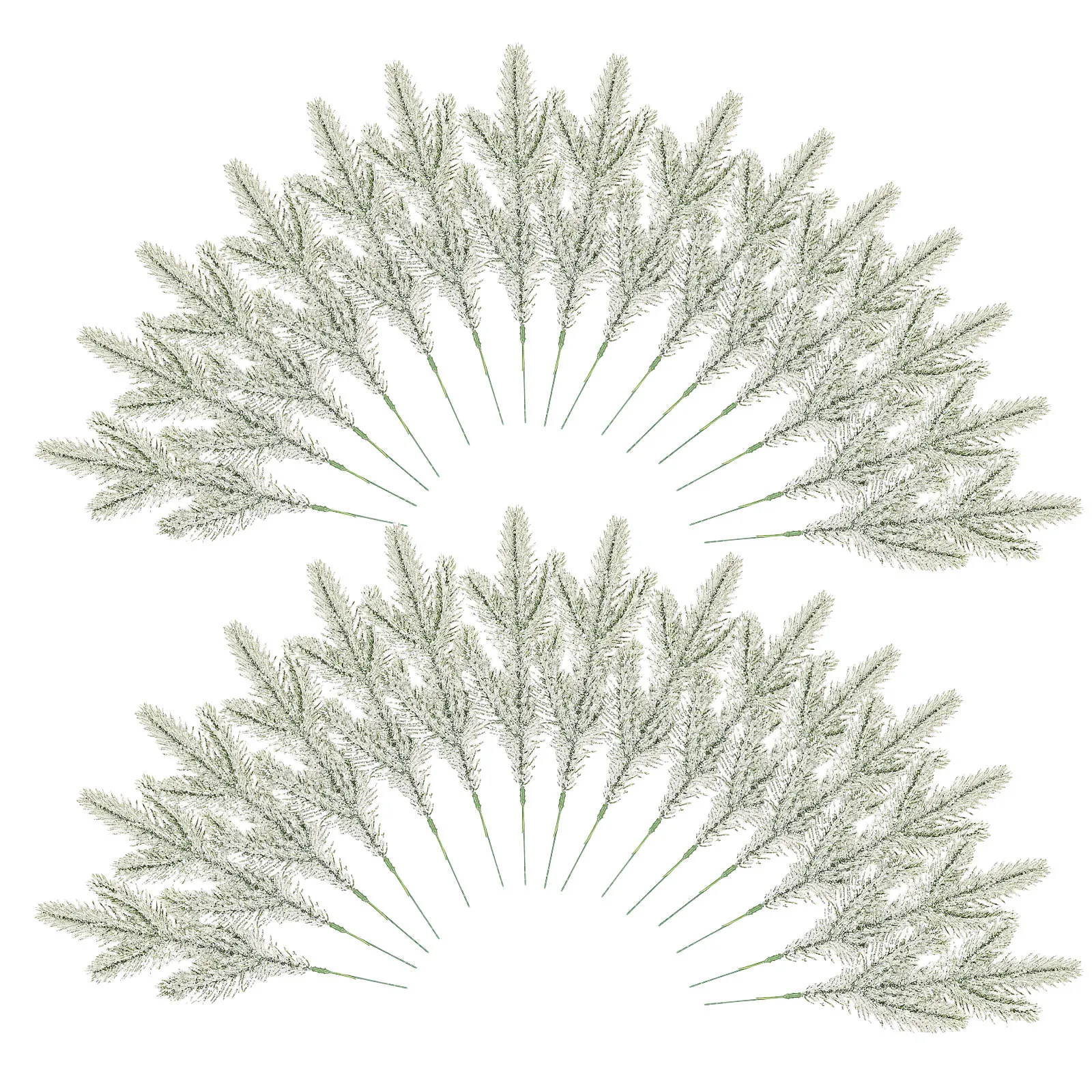 

1pc Artificial Cedar Snow Pine Branches Christmas Tree Faux Cedar Branches DIY Christmas Wreath Ornament Home Garden Decor