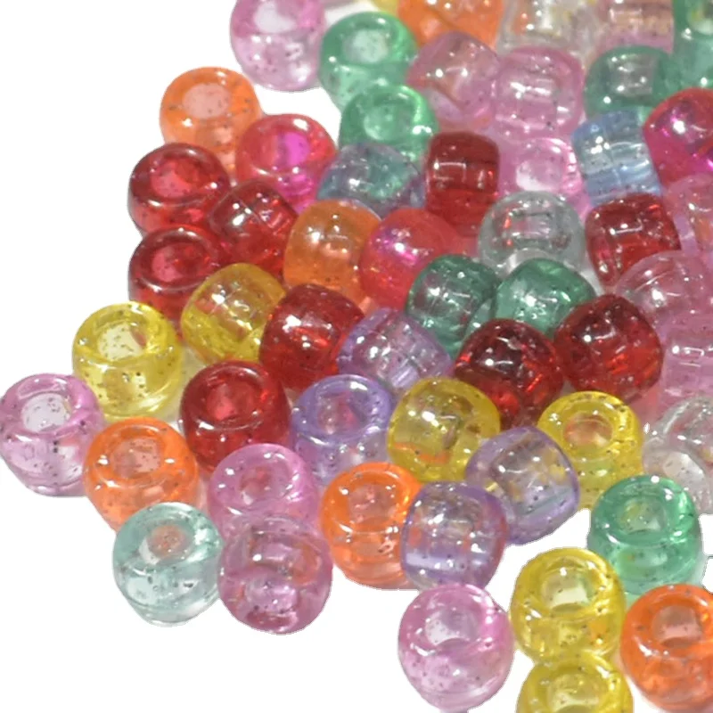 

DIY10mm50/100/200pcs Large colored beads, used for hand-string necklaces to make braided hair