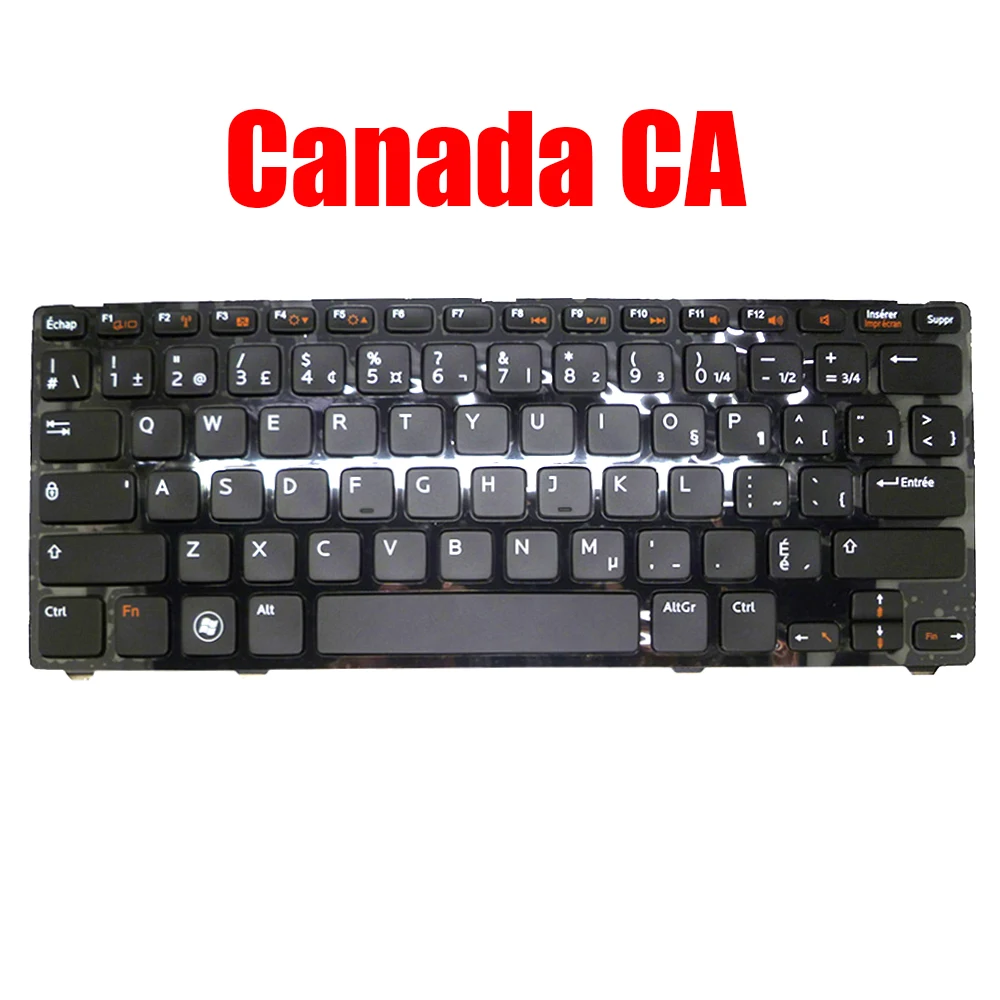 

Canada CA Laptop Keyboard For DELL For Inspiron 13Z 5323 14Z 5423 For Vostro 3360 00TM9J 0TM9J MP-11K53CK6442 Black With Frame