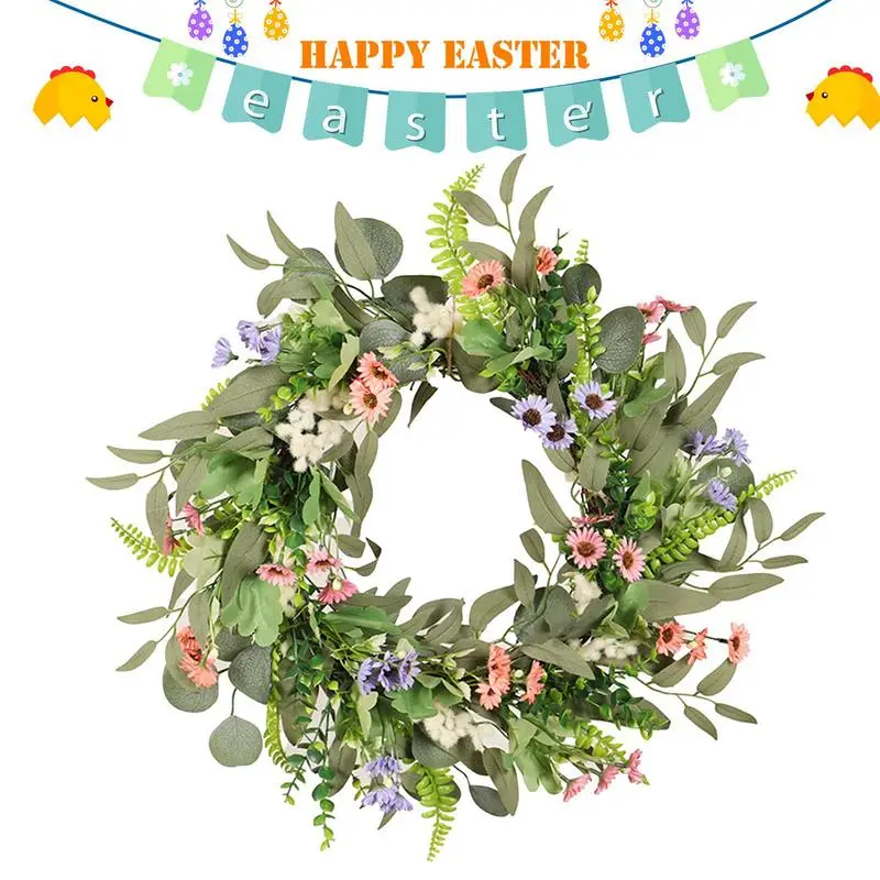 

Spring Wreaths For Front Door Artificial Eucalyptus Leaves Wreaths Door Garland For Farmhouse Wall Decor Window Front Porch