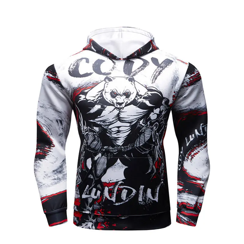 Кофта с капюшоном Rashguard для ММА BJJ спортивный костюм фитнеса боксерская майка