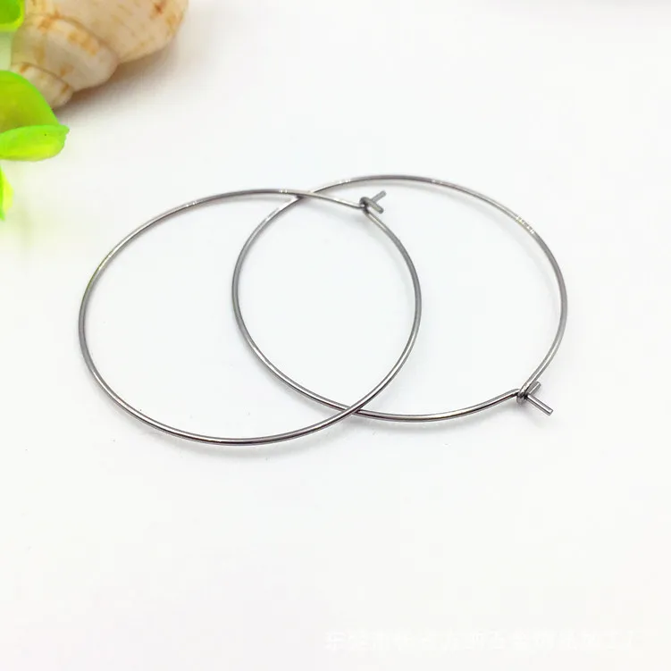 100pcs 20/25/30/35/40mm 316L Stainless Steel Ring Hoop Earring Settings for Jewelry Making DIY Findings Discount
