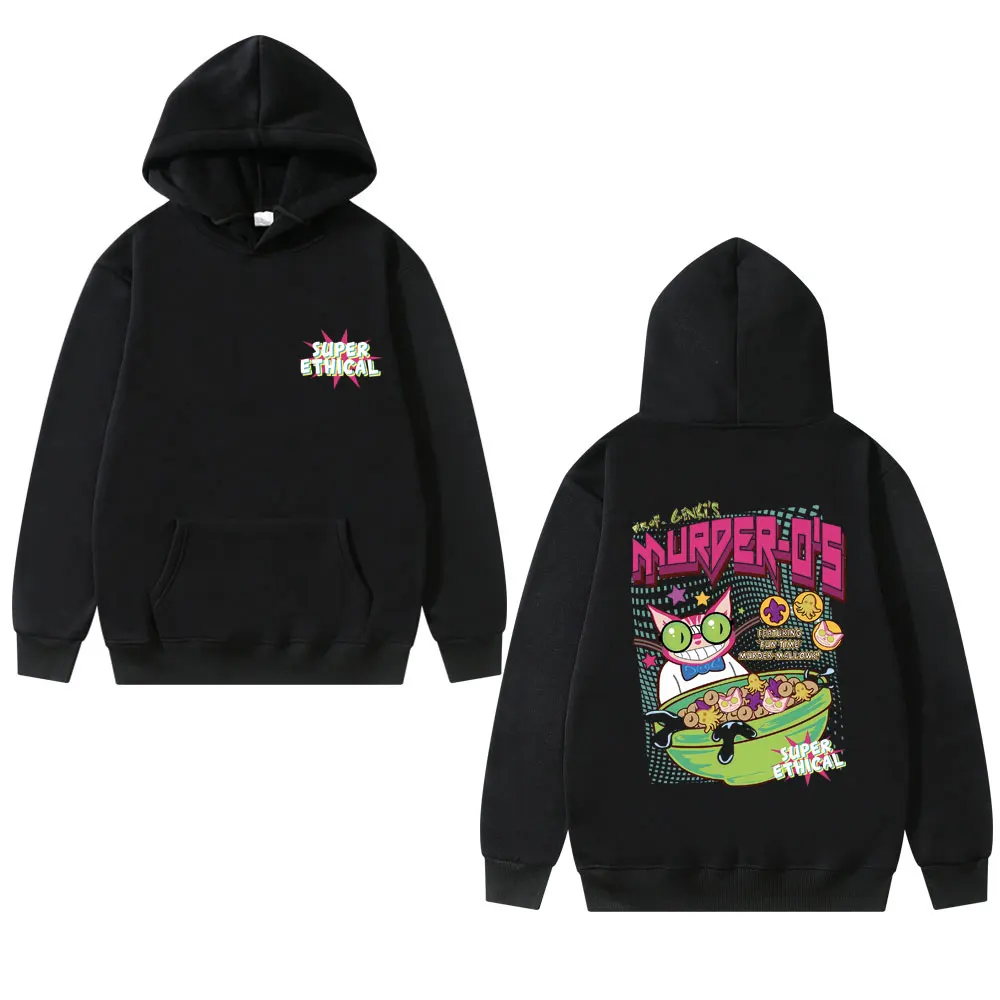 

Anime Prof Genki's Murder-O's Featuring Fun Time Murder Mall Super Ethical Graphic Hoodie Men Cartoon Fashion Loose Sweatshirt
