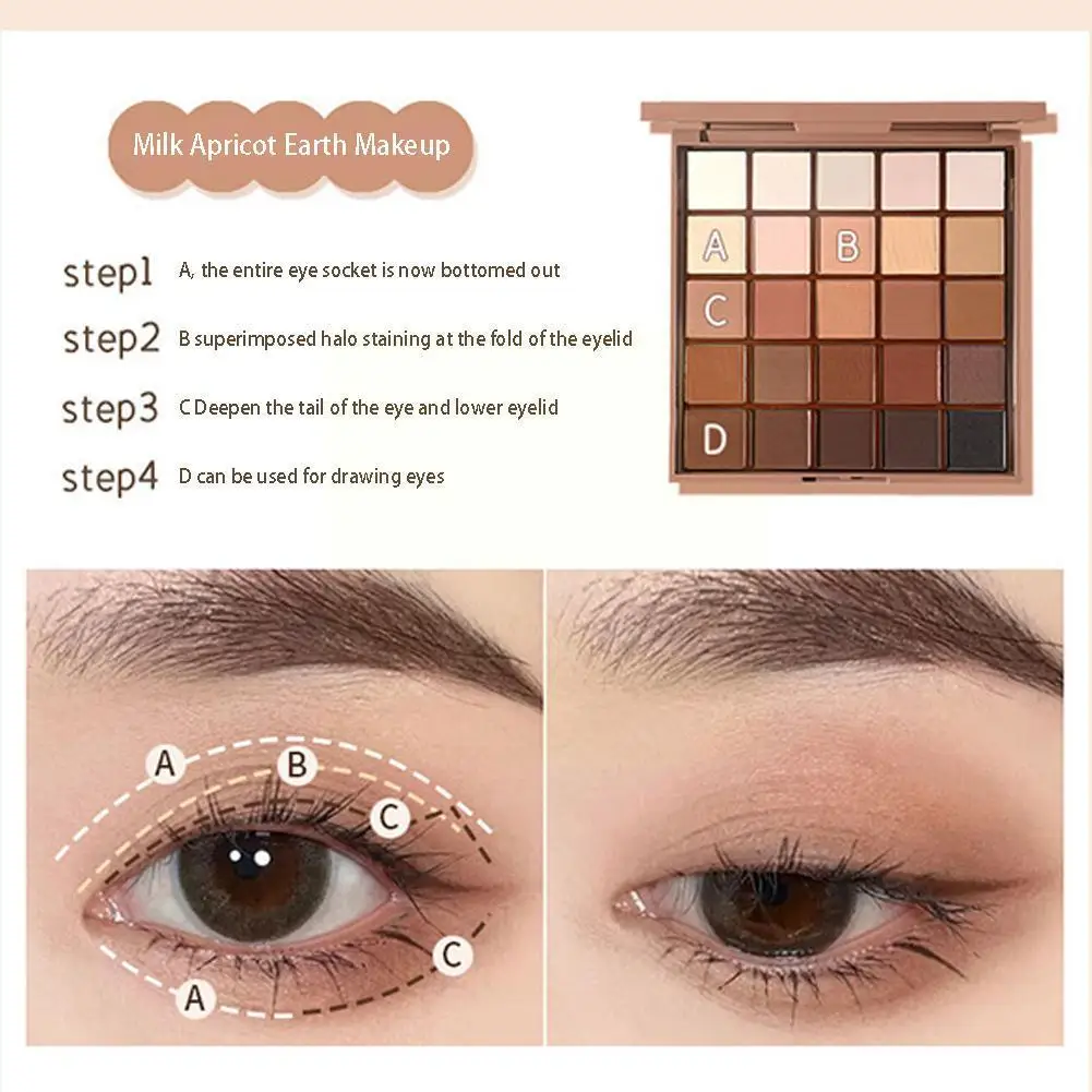 

Eyeshadow Palette Palette Matte Earth Color Eye Shadow Shiny Matte Palette Eye Pigments Pallete Eye Shadow Neutral Shimmer P8K8