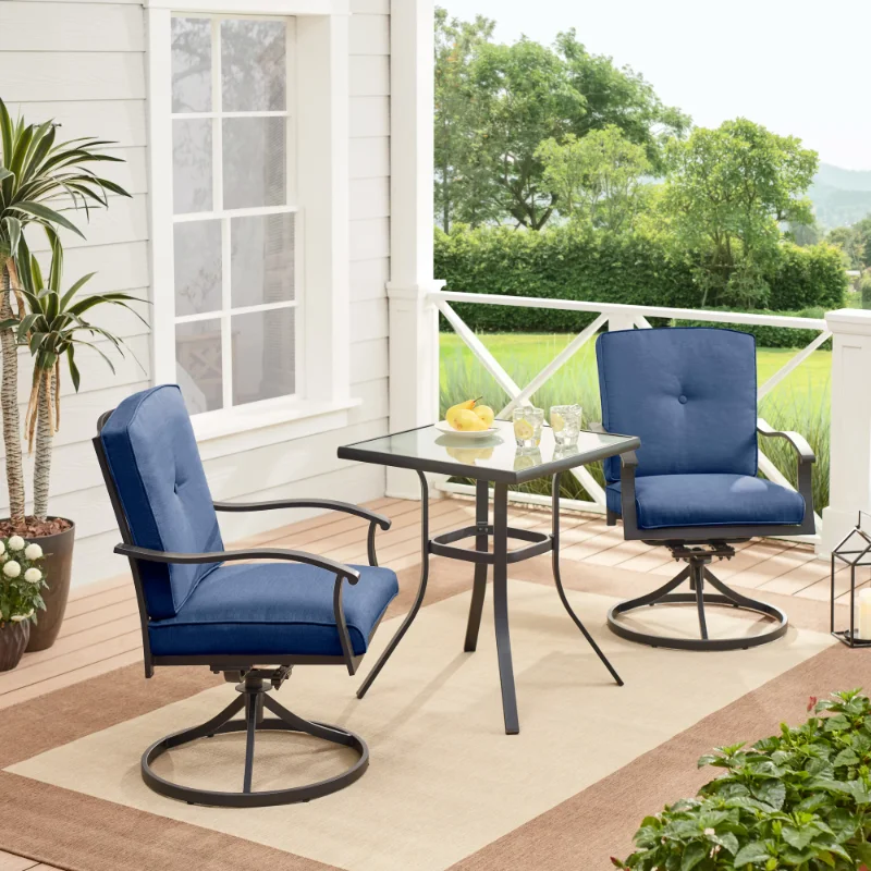 Patio Bistro Set, Blue