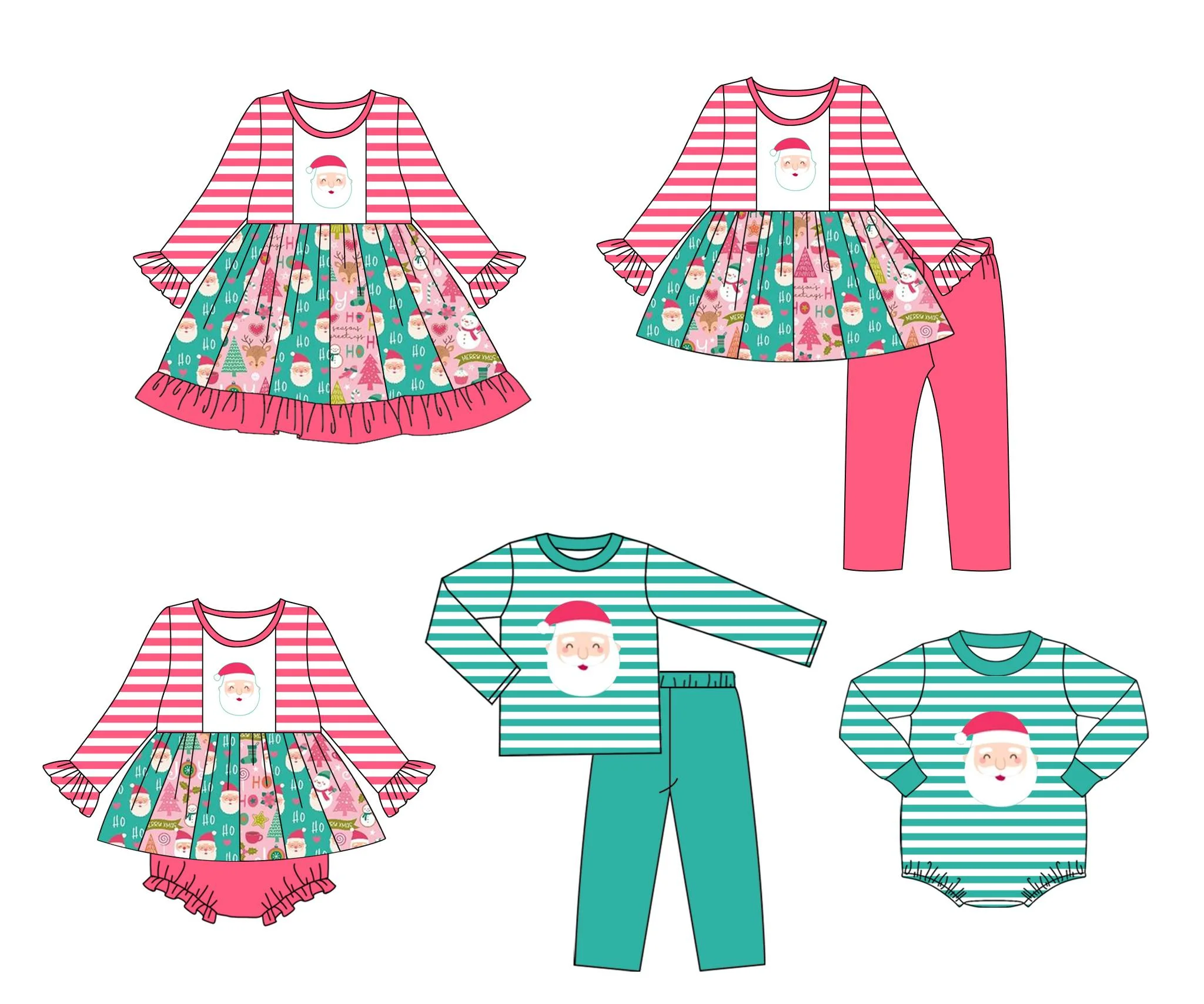 Одежда для маленьких мальчиков Детский комплект девочек с длинным рукавом